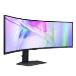 Монитор 49" SAMSUNG S49C950UAI ViewFinity S9 S95UC DQHD Curved VA, 5120x1440, 120Hz, 5ms, 350сd/m, 3000:1, HDR10 | 2xHDMI(2.0), DP(1.4), Type-C(PD-90W), 3xUSB3.0, RJ45 | HAS, Swivel, InPSU, Speakers, Vesa 100, Black — изображение 4