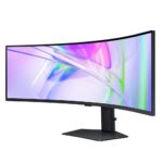 Монитор 49" SAMSUNG S49C950UAI ViewFinity S9 S95UC DQHD Curved VA, 5120x1440, 120Hz, 5ms, 350сd/m, 3000:1, HDR10 | 2xHDMI(2.0), DP(1.4), Type-C(PD-90W), 3xUSB3.0, RJ45 | HAS, Swivel, InPSU, Speakers, Vesa 100, Black — изображение 5
