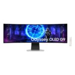 Монитор 49" SAMSUNG S49DG952SI Odyssey OLED G9 G95SD Smart Curved OLED, 5120x1440, 240Hz, 0,03ms, 250сd/m, 1000000:1, HDR10 | HDMI(2.1), DP(1.4) | HAS, ExPSU, Speakers, Vesa 100, Silver/Black — изображение 2