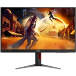 Монитор 27" AOC 27G4HA IPS, 1920x1080, 200Hz, 1ms, 300сd/m, 1000:1, HDR10 | 2xHDMI(2.0), DP(1.4) | HAS, Pivot, Swivel, InPSU, Speakers, Vesa 100, Black/Red — изображение 6
