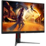 Монитор 27" AOC 27G4HA IPS, 1920x1080, 200Hz, 1ms, 300сd/m, 1000:1, HDR10 | 2xHDMI(2.0), DP(1.4) | HAS, Pivot, Swivel, InPSU, Speakers, Vesa 100, Black/Red — изображение 3