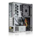 Корпус для ПК FoxLine FL-1001-TFX300S-U32C mATX case, black w/PSU TFX 300W, w/2xUSB2.0+2xUSB3.0+1xType-C (USB2.0),w/1xcombo audio, w/pwr cord, w/ 8cm FAN — изображение 4