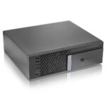 Корпус для ПК FoxLine FL-1001-TFX300S-U32C mATX case, black w/PSU TFX 300W, w/2xUSB2.0+2xUSB3.0+1xType-C (USB2.0),w/1xcombo audio, w/pwr cord, w/ 8cm FAN — изображение 3