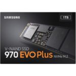 Твердотельный накопитель SSD Samsung 970 EVO Plus M.2 2280 1TB Client PCIe Gen3x4 with NVMe, 3500/3300, IOPS 600/550K, MTBF 1.5M, 3D NAND TLC, 1024MB, 600TBW, NVMe 1.3, RTL — изображение 8