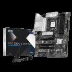 Материнская плата MSI PRO Z890-S WIFI6E Z890, LGA1851, 4*DDR5, 4*PCIEx16, 3*M.2, 2*TypeC, 8*USB3.2 Gen1, 4*USB2.0, 4*SATA3, 2.5G, DP, HDMI, ATX, RTL