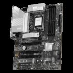 Материнская плата MSI PRO Z890-S WIFI6E Z890, LGA1851, 4*DDR5, 4*PCIEx16, 3*M.2, 2*TypeC, 8*USB3.2 Gen1, 4*USB2.0, 4*SATA3, 2.5G, DP, HDMI, ATX, RTL — изображение 3