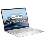 Ноутбук ASUS Zenbook 14 UX3405CA-ST1109 Intel Core Ultra 9 285H/32Gb (soldered D5)/SSD1Tb/UMA/14"/OLED/WQXGA+/2880x1800/120Hz/NoOS/Foggy Silver/1.2kg — изображение 2