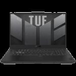 Ноутбук ASUS TUF Gaming A17 FA707NUG-HX182 AMD Ryzen 7 7445HS/16Gb (D5)/SSD512Gb/RTX4050 6Gb (115W)/17.3"/IPS/FHD/1920x1080/144Hz/NoOS/RJ-45/Mecha Gray/2.6kg