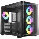 Корпус для ПК Ocypus Iota-C70-BKD400CD-GL Case Iota C70 BK Curve ARGB Digital ATX / win / black /
