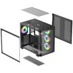 Корпус для ПК Ocypus Iota-C70-BKD400CD-GL Case Iota C70 BK Curve ARGB Digital ATX / win / black / — изображение 8