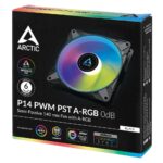 Вентилятор Arctic Cooling ARCTIC P14 PWM PST A-RGB 0dB (Black) - retail (ACFAN00239A) — изображение 5