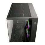 Корпус Case ID-Cooling VIEW 500 ARGB Black mATX/win TG/3 fans/Gen2 Type C/CPU 162mm/GPU 407mm/no PSU — изображение 6