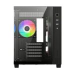 Корпус Case ID-Cooling VIEW 500 ARGB Black mATX/win TG/3 fans/Gen2 Type C/CPU 162mm/GPU 407mm/no PSU — изображение 3