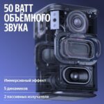 Яндекс Станция 3 с Алисой, Zigbee, 50 Вт,фиолетовая YNDX-00060PPL — изображение 6